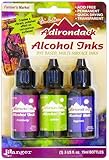 Ranger Adirondack Alcohol Ink 1/2-Ounce 3/Pkg, Farmers Market, Cranberry/Lettuce/Eggplnt