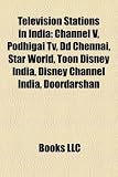 Television stations in India: Animax, Channel V, Podhigai TV, DD Chennai, STAR World, Disney Channel India, Toon Disney India