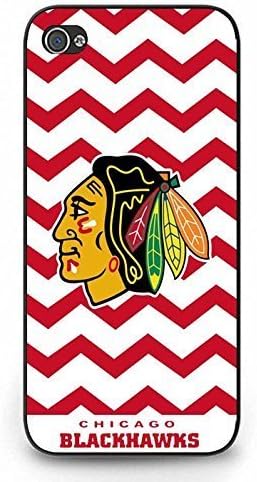 Plastic Black Hard Case for iPhone 5c Chicago Blackhawks Cover