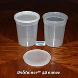Delitainer 32 oz. Deli Food Containers w/ Lids - Pack of 24 By: Newspring