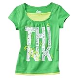 Girls' Circo® Green Short-Sleeve Think Green 2-fer Tee M