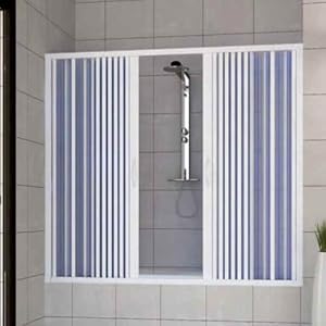 Pare baignoire douche en Plastique PVC mod. Nina avec ouverture