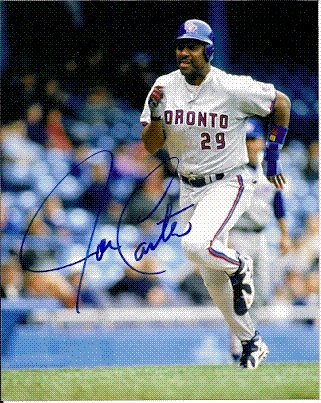 Joe Carter Signed Toronto Blue Jays 8x10 Photo
