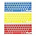 The Friendly Swede Bundle of 14 Colorful Semi-Transparent Silicone Keyboard Skins/Covers for Apple MacBook Air 11-Inch + XXL Cleaning Cloth in Retail Packaging