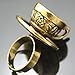 RechicGu Gold Vintage Fairytale 3D Tea Cup Saucer Ring Party Fairy Tale Hatter Wonderland Cosplay Fancy Dress
