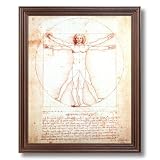 DaVinci Code The Study Of Man Picture Framed Art Print by 