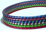 Weighted Hula Hoop for Exercise and Fitness - Glitter & Prismatic Tapes