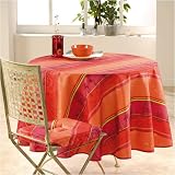 Nappe pacific rouge ronde diametre 180cm