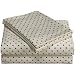 Divatex Home Fashions  250-Thread Count 100-Percent Cotton Printed Dot Twin Sheet Set, Burgundy