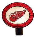 Art Glass Nightlight - Red Wings (4.25 x 4.25 x 16.5")