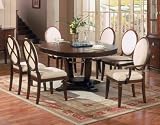 Dining Room Furniture Set 4 in Cherry Finish - 629-DINING-SET-4