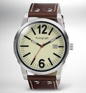 Autograph Round Face Analogue Watch