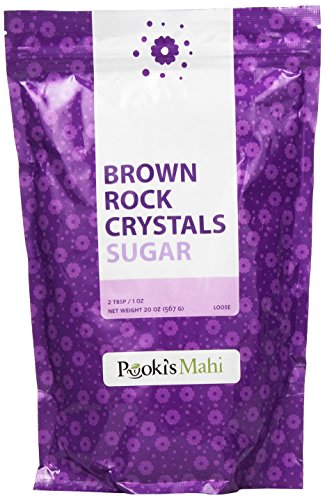 Pooki's Mahi Brown Rock Sugar Crystals, 20 Ounce