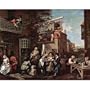 William Hogarth (Painting Series electoral cycle scene: Election Propaganda) Art Poster Print - 11x17