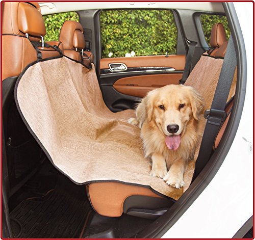 Majestic Tan Hammock Dog Car Seat Cover Waterproof Non Slip Rear Bench Seat Protector Universal Auto Back Seat Covers Child Baby & Infant Mat Pet Travel Accessories Stain Protection for Cars & SUV