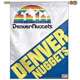 Denver Nuggets Throwback Vertical Flag: 27x37 Banner