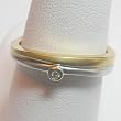 14K Two-Tone Gold Diamond Promise Ring