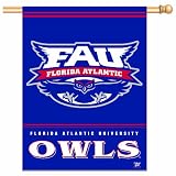 NCAA Florida Atlantic Owls 27-by-37 inch Vertical Flag