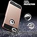iPhone 7 Case, kaesar [Slim Fit] [Shock Absorption] Brushed Metal Texture Hybrid Dual Layer Slim Protector Case Cover for iPhone 7 - Rose Gold
