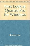 First look at - Quattro Pro for Windows