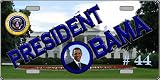 America sports President Barack Obama #44 License Plates