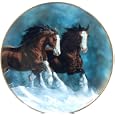 Danbury Mint Horses for all Seasons February Plate Snow Kings