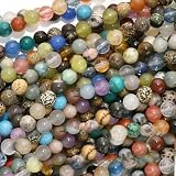 Gemstone Bead Mix 4mm Round Beads /16 Inch Strand ~ UnCommon Artistry