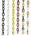 Plastic decorative safety security chain, Crowd Control Center (50', Wht/Org)