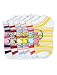 Lot of 3 Pairs Womens Hippo Assorted Stripes Ped Socks