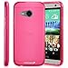 Fosmon DURA-FROST Smooth Durable & Flexible Slim Fit TPU Case Cover for HTC One Remix (HTC One Mini 2) (Hot Pink)