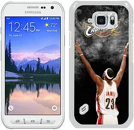 S6 active Cases Designed With Cleveland Cavaliers Lebron James 3 White Case for Samsung Galaxy S6 active