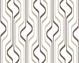 Esprit 1398-32 Tapete, Retromuster, wei&szlig; beige braun, Design World Culture