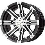 G-FX Double Barrel Gloss Black Machined ATV Wheel (12x7"/4x110mm)
