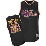 NBA Men's Los Angeles Lakers Kobe Bryant #24 Notorious Jersey (Black/Purple/Gold, XX-Large)