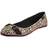 Sugar Women's Little Miley Leopard Canvas Ballet Flat
