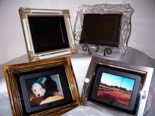 Voclan Digital Photo Frame 8 LCD screen by SHARP. This one fits most 8x10 frames, so ts the perfect gift for MOM,DAD,WEDDING or GRAD.Digital photos right from camera card. Plays MP3 Videos with superior 800 x 600 resolution.Why settle?