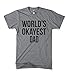 World's Okayest Dad T Shirt Cool Funny Father's Day Gift Tee