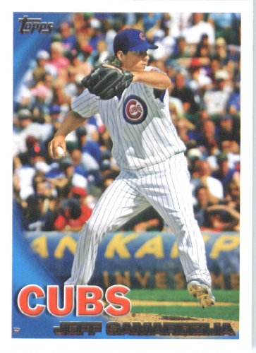 2010 Topps Baseball Card #123 Jeff Samardzija Chicago Cubs - Mint Condition - Shipped In Protective ScrewDown Display Case!