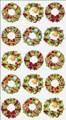 EK Success Sticko Holiday Wreaths Stickers