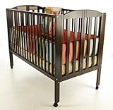 Dream On Me Full Size 2 in 1 Folding Stationary Side Crib, Espresso Dream On Me Full Size 2 in 1 Folding Stationary Side Crib, Espresso