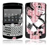 Pink Sexy Lady Design Decal Skin Sticker for BlackBerry Curve 8330 Cell Phone