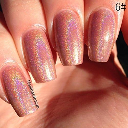 PrimeKey 6ml Hologram nail polish Polish Varnish Hologram Effect 12 Color 6#