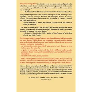 Diet for a Strong Heart: Michio Kushi's Macrobiotic Dietary Guidlines for the Prevension of High Blood Pressure, Heart Attack and Stroke