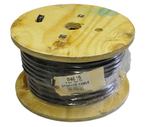 100 feet of 2 gauge black battery cable