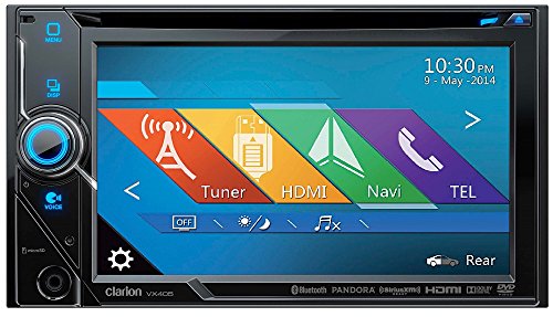 Clarion vx405 2-din dvd multimedia station with 6-inch …