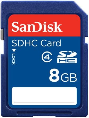 4 X SanDisk SDSDB-008G-B35 8GB Class 4 4MB/s SDHC Memory Card with slim memory card case (4pcs)
