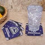 MLB Colorado Rockies 4-Pack Sublimated Logo Neoprene Coaster Set