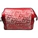 Kulturtasche, Kulturbeutel, Schminktasche, Beauty-Case, rot, Synthetik