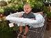 Shopping Cart Cover - Blue Circle Dot