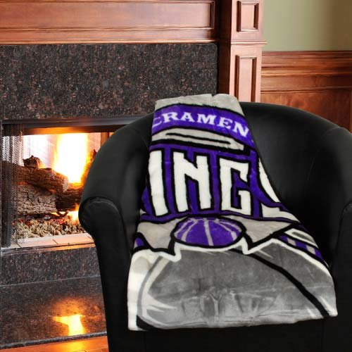 NBA Sacramento Kings Speedlines Plush Blanket - Purple
